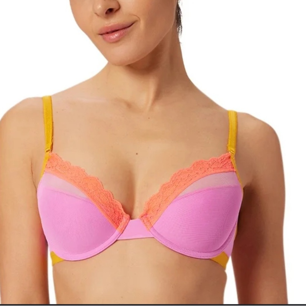 NWT parade small wired pink bra 1385